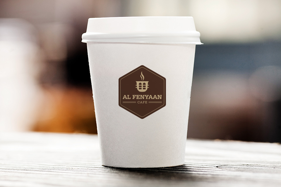 AF cafe dubai logo design