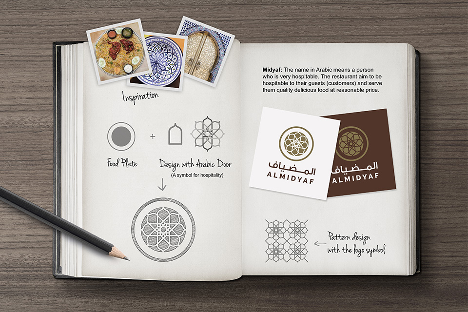 Al Midyaf dubai logo design process