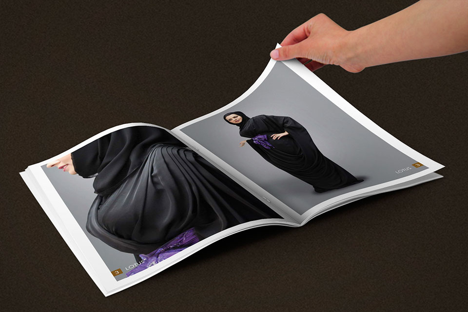 balqees fashion dubai brochure design