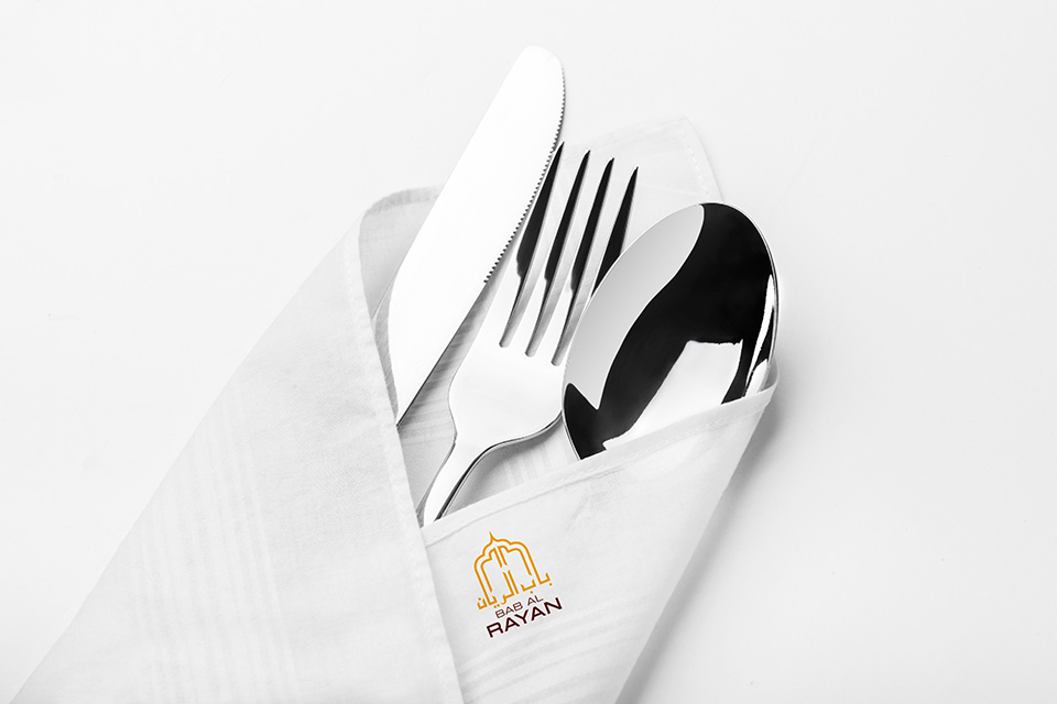 bab al rayan restaurant logo design