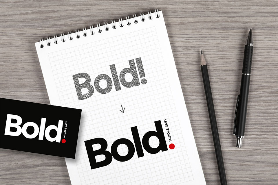 bold middleeast dubai logo design process