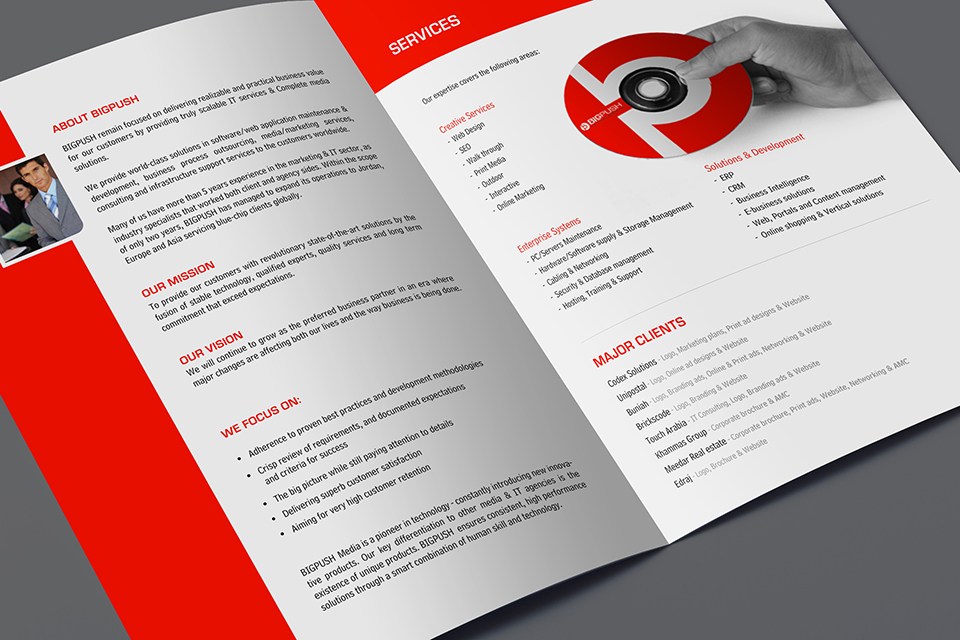 bp dubai company profile design