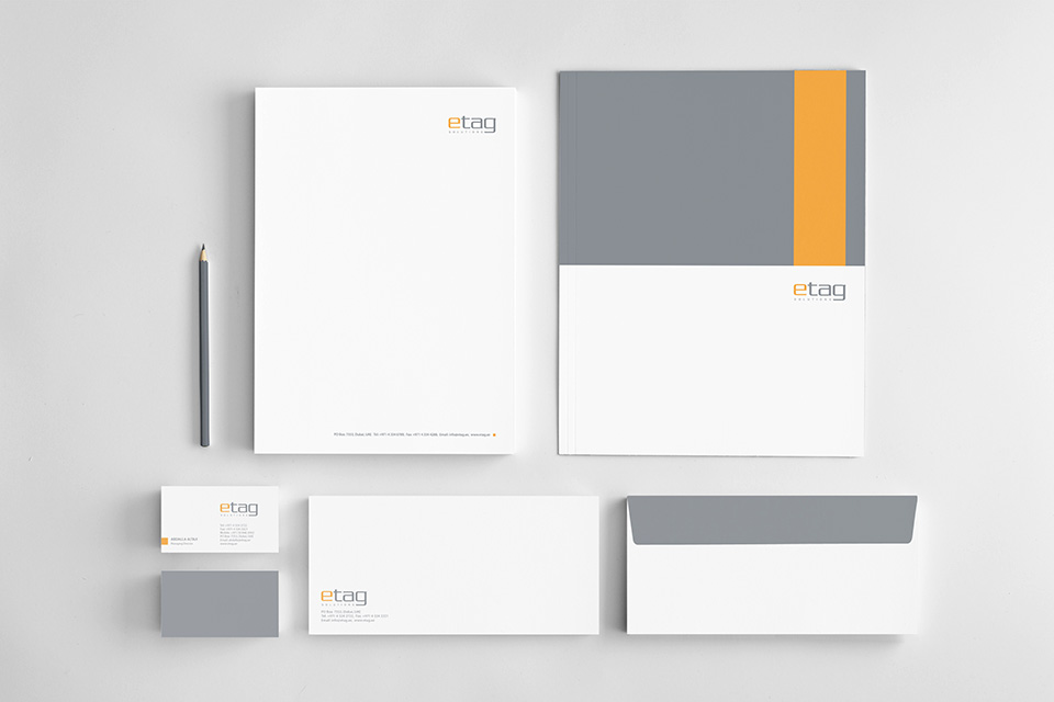 etag dubai corporate identity design