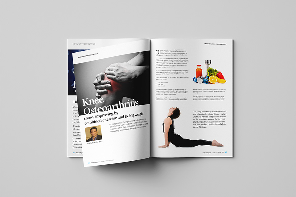 Medsol dubai magazine design