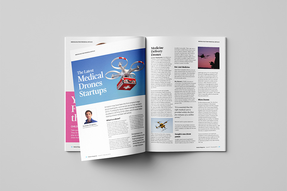 Medsol dubai magazine design