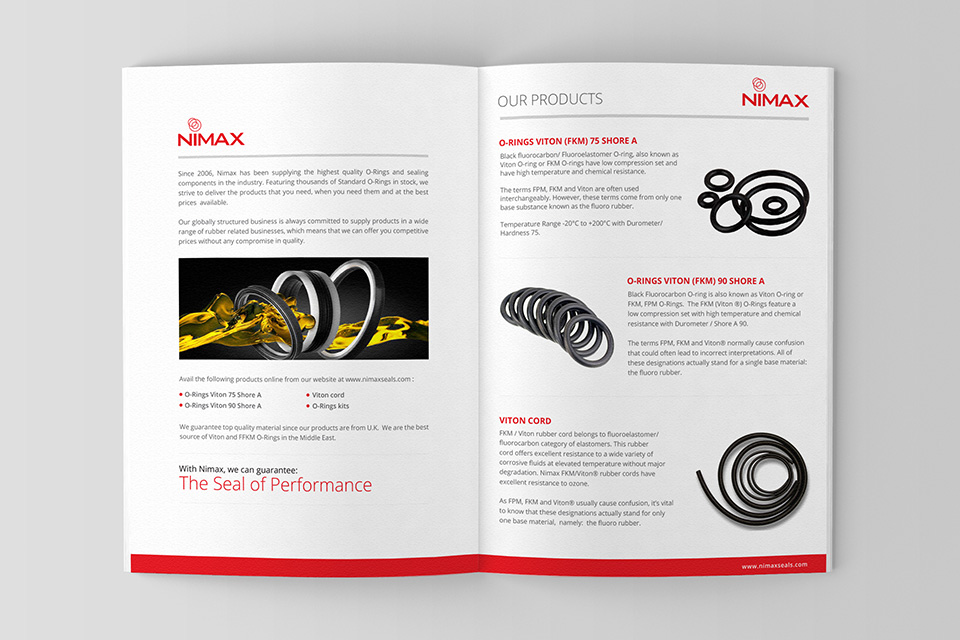 nimax dubai catalogue design