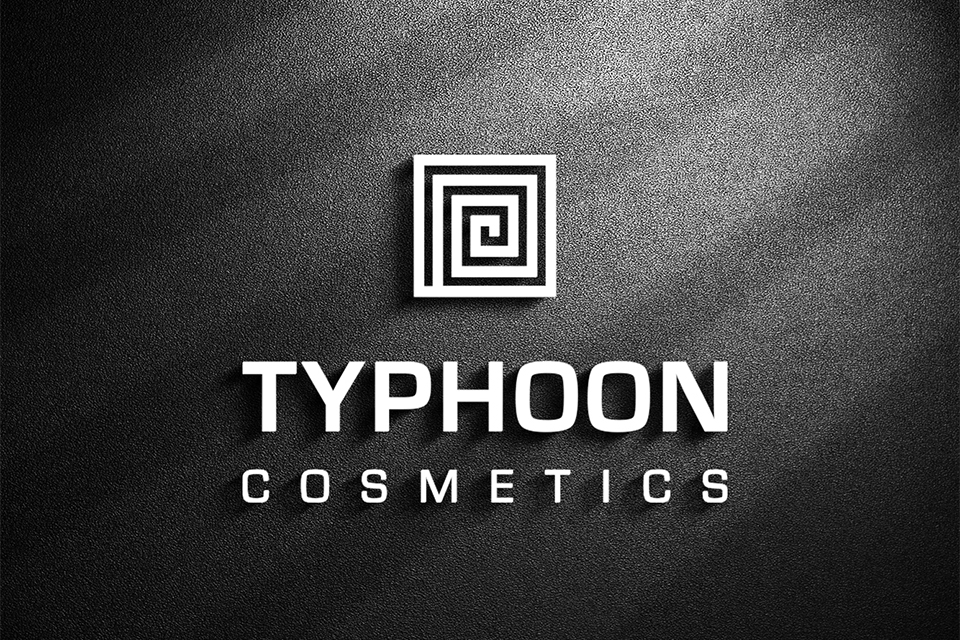 Typhoon Cosmetics Dubai logo design